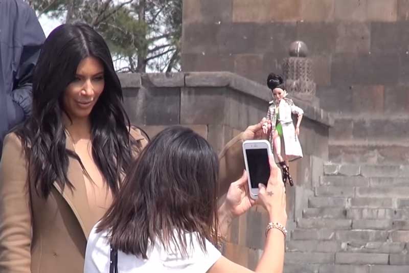 Kim Kardashian Reveals the Dash Doll in Armenia