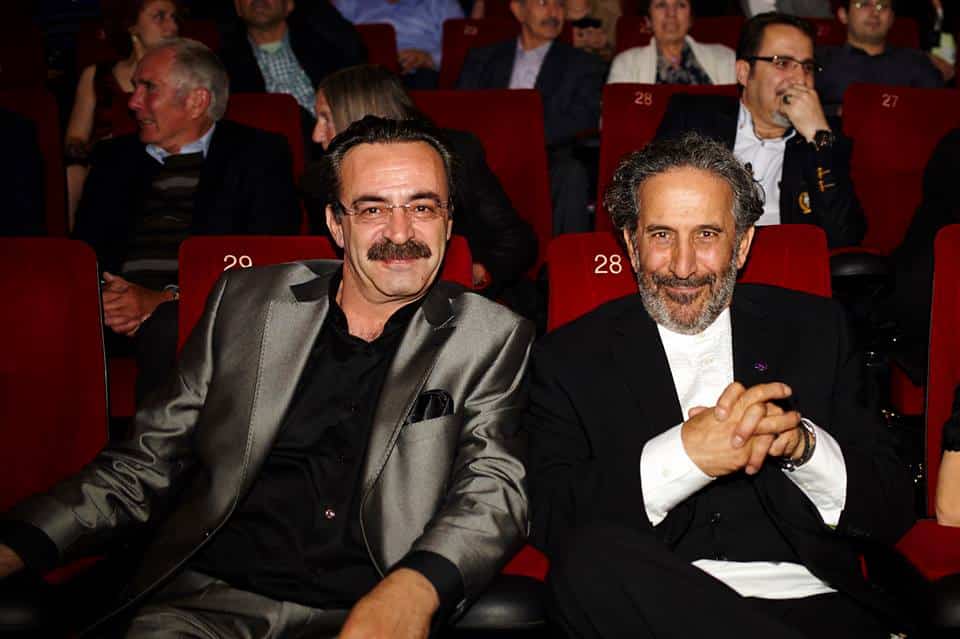 Kevork Malikyan on the right with Levent Ülgen during the premiere of the movie