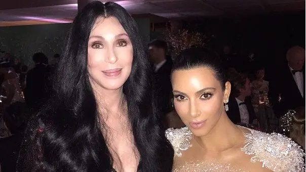 Kim and Cher at Met Gala 2015
