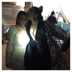 Kim With Lady Gaga at Met 2015