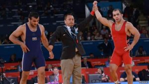 "No matter how much they say that there will be equal conditions, it is one thing to say it and another thing to do it," says Armenian wrestler Arsen Julfalakian (right), an Olympic silver medalist.