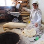 A woman making lavash bread at Gum Market in Yerevan (Photo Ani GrigoryanTumo Traveler)