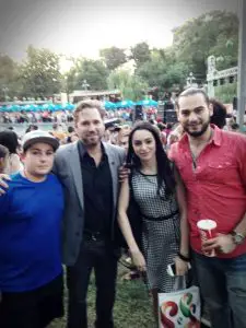 Director Christopher Chambers and lead actor John Roohinian visit Swan Lake for the Melon Festival with Armenian Pop-Star Narek Makaryan & Journalist Lily Avagyan