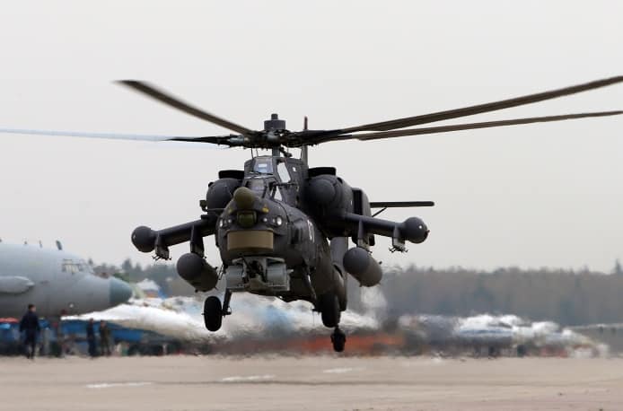Mi-28 called Night Hunter has a fully armoured cabin and a single gun © ITAR-TASS/Marina Lystseva