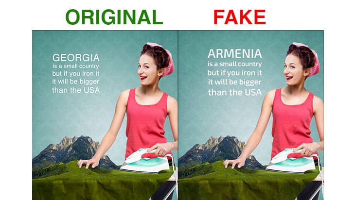 Georgian poster goes viral in Armenia and Armenians believe it was created for them!