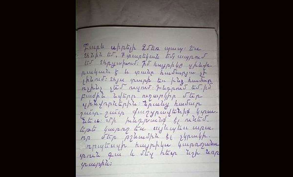 Letter From Ani of Artsakh to Santa, ‘Namag gaghant Babayin”