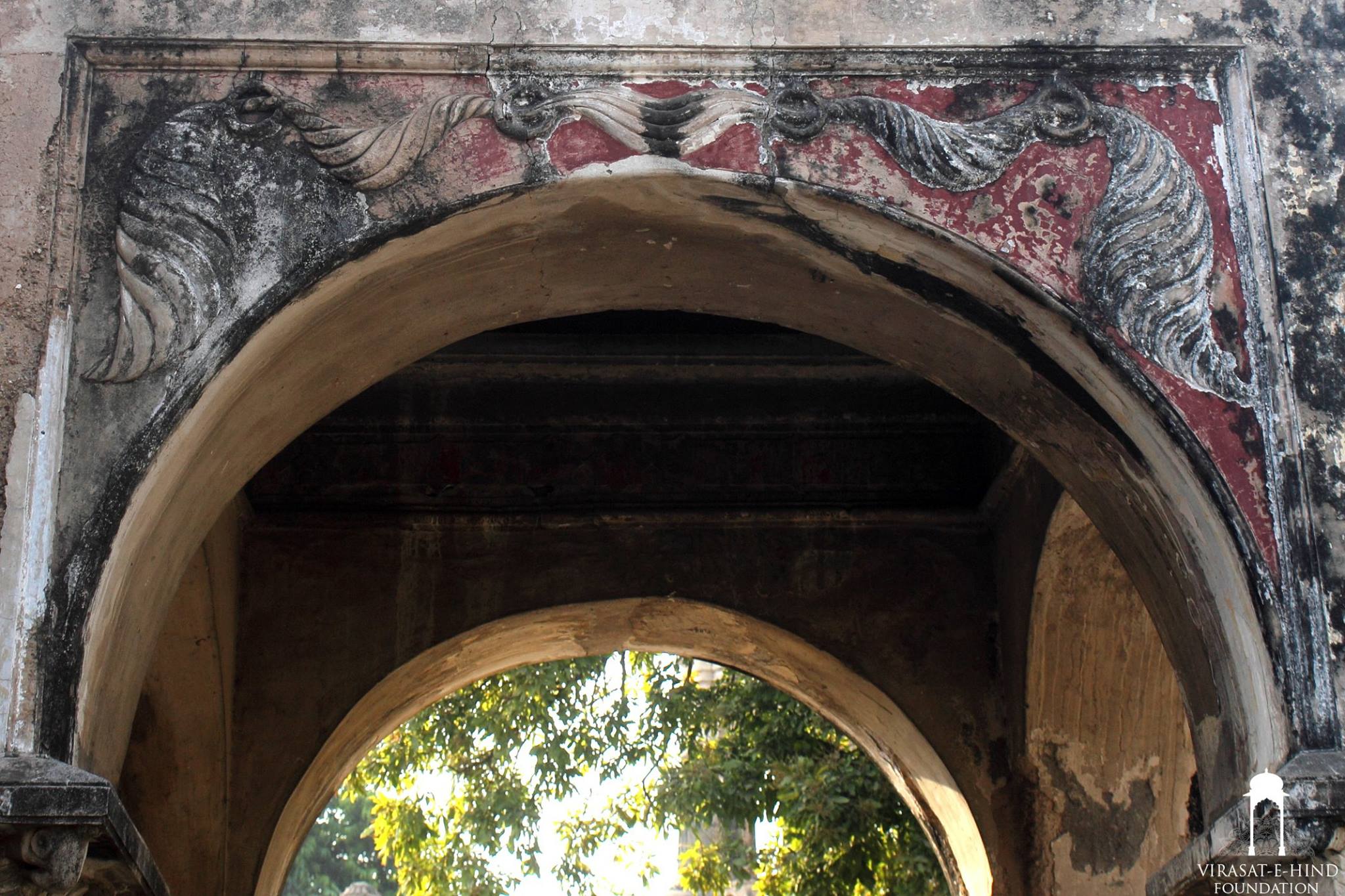 walls of armenian temple in india