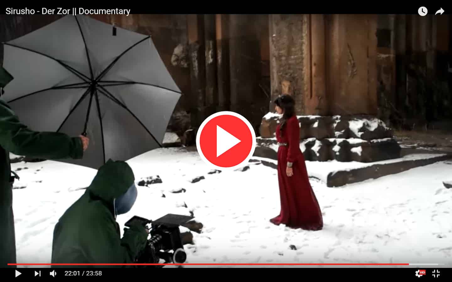 Sirusho Struggles Filming “Der Zor” in Ancient Ani ( Documentary)