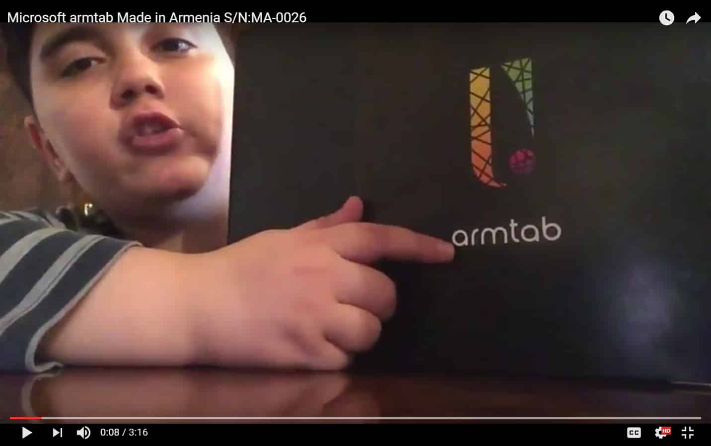 Unboxing Microsoft Armtab Made in Armenia Model MA-0026