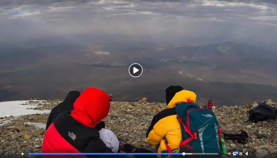 Homenetmen Scouts Raise The Armenian Flag on Top Of Mount Ararat