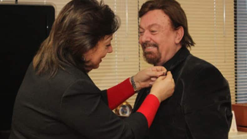 Adiss Harmandian Decorated with Komitas Medal