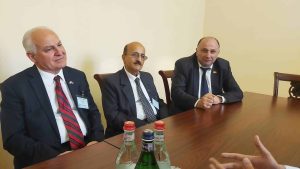 Assyrian Delegates David David, Hermiz Shahen and Arsen Mikhaylov