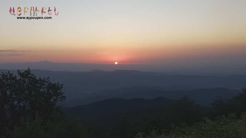 Sunset View in the mountains of Syuni