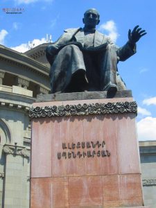 Statue of Alexander Spendiaryan out of Opera House Armenia