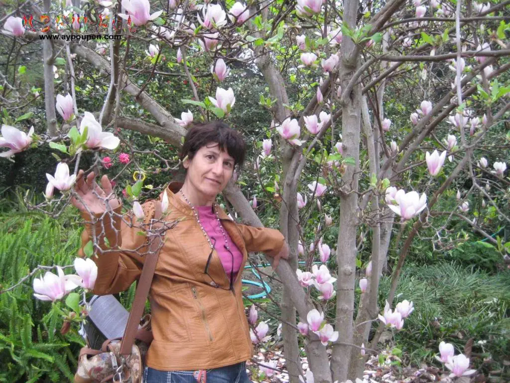 Arshalouys in her garden