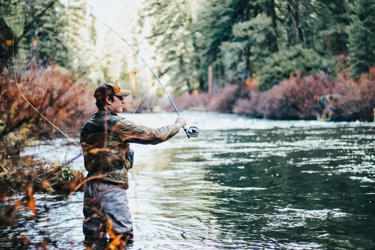 a guy Fishing Bass