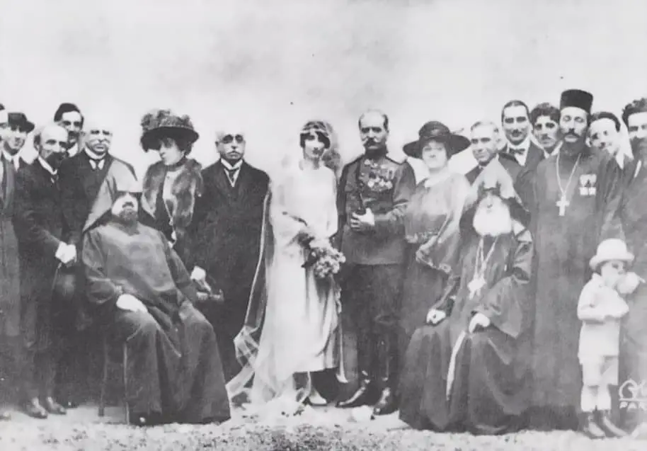 Antranik Ozanian and Nvard Kyurkdjian Wedding in Paris in 1921
