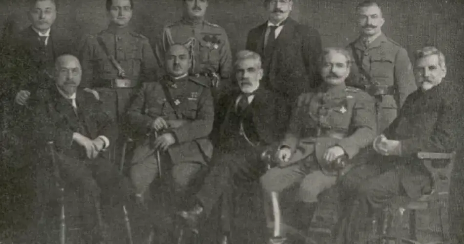 Andranik with the Armenian Republic Delegation Members in USA in 1919